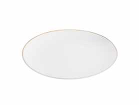 Talerz deserowy 20 cm Bella Złota Linia kremowyowy ALTOMDESIGN