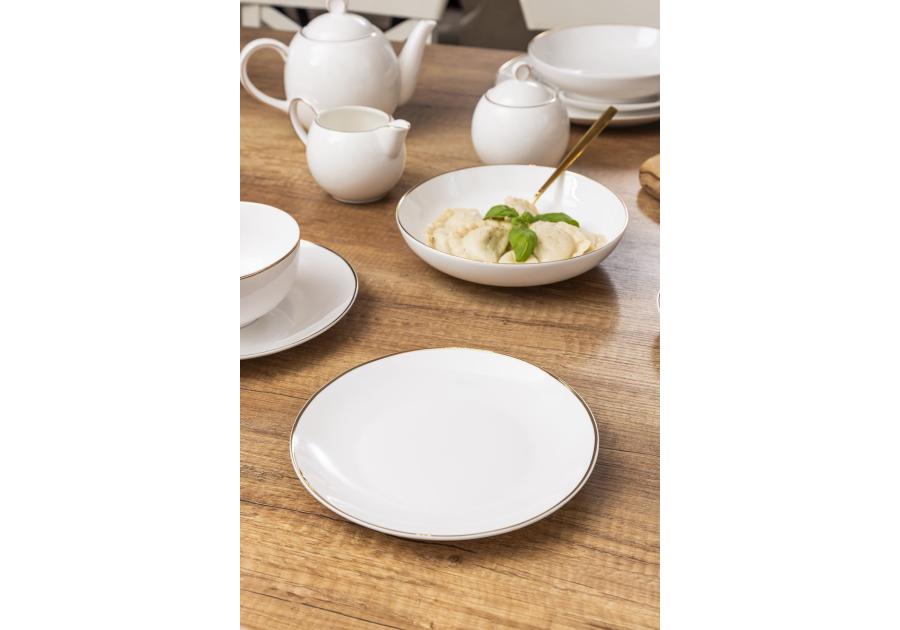 Zdjęcie: Talerz deserowy 20 cm Bella Złota Linia kremowyowy ALTOMDESIGN