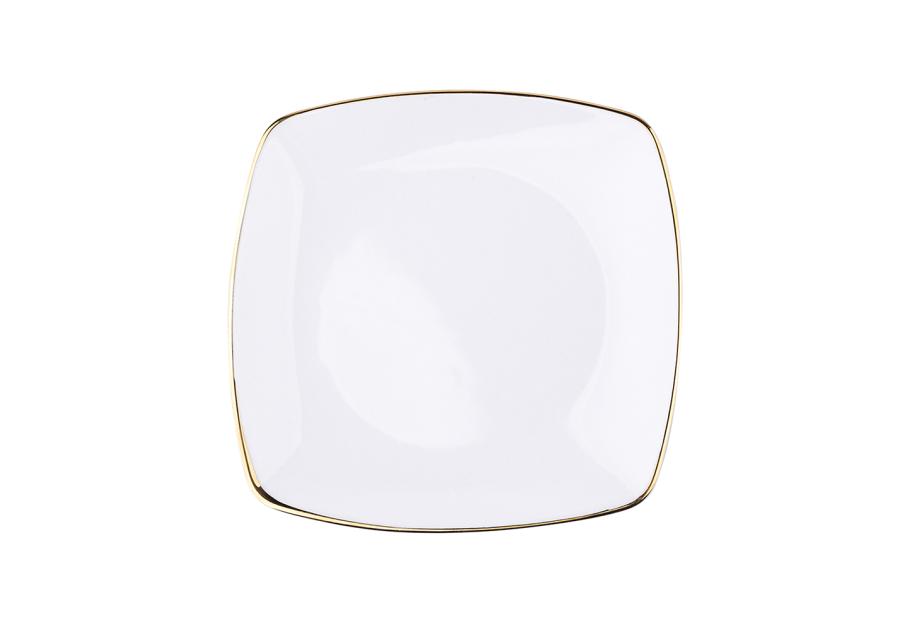Zdjęcie: Talerz deserowy 18 cm Moderna Kwadratowa Gold MARIA PAULA