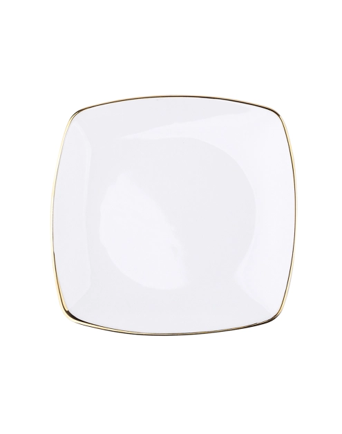 Zdjęcie: Talerz deserowy 18 cm Moderna Kwadratowa Gold MARIA PAULA