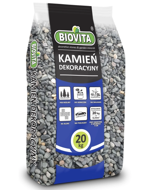 Zdjęcie: Kamień Ice Urban Garden frakcja 8 - 16 mm opakowanie 20 kg BIOVITA
