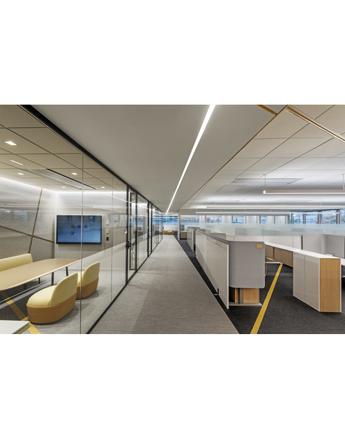 Zdjęcie: Płyta sufitowa Color-all Charcoal X 600x600x22 mm akustyczny sufit podwieszany ROCKFON