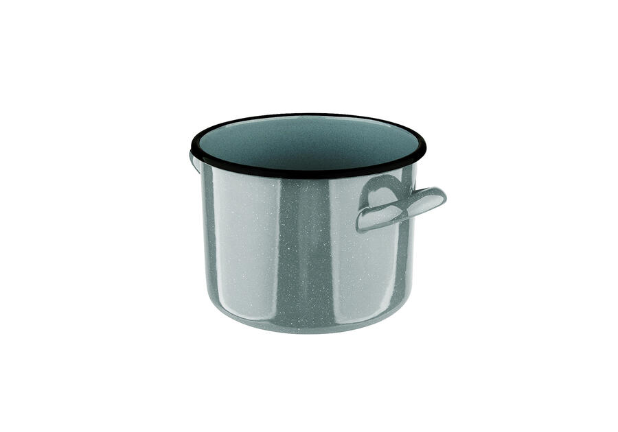 Zdjęcie: Garnek prosty 1,5 L średnica 14 cm, wysokość 11 cm szałwiowy nakrapiany ALTOMDESIGN