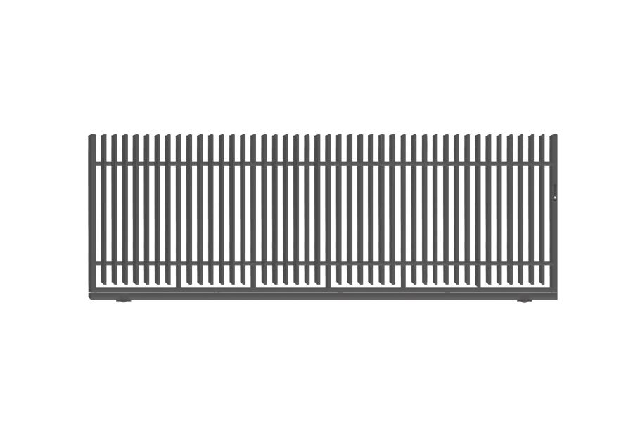 Zdjęcie: Brama przesuwna bez przeciwwagi Anika 4,00 m, 1,50 m, z zamkiem hakowym, lewa POLBRAM