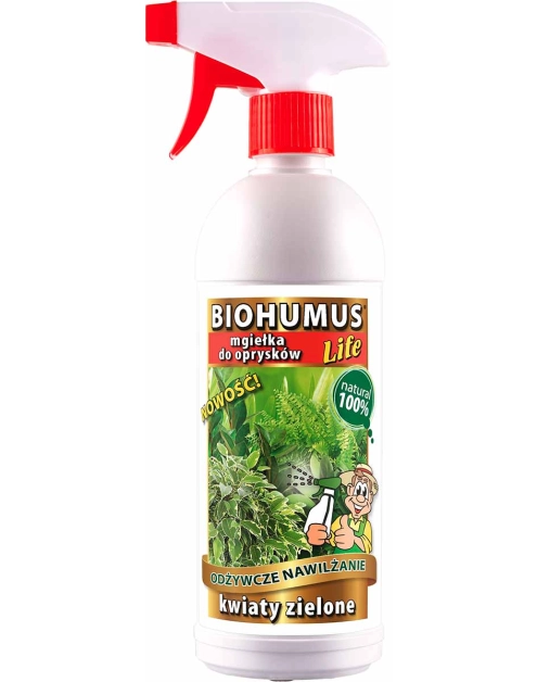 Zdjęcie: Nawóz Biohumus Life Kwiaty zielone mgiełka 500 ml EKODARPOL