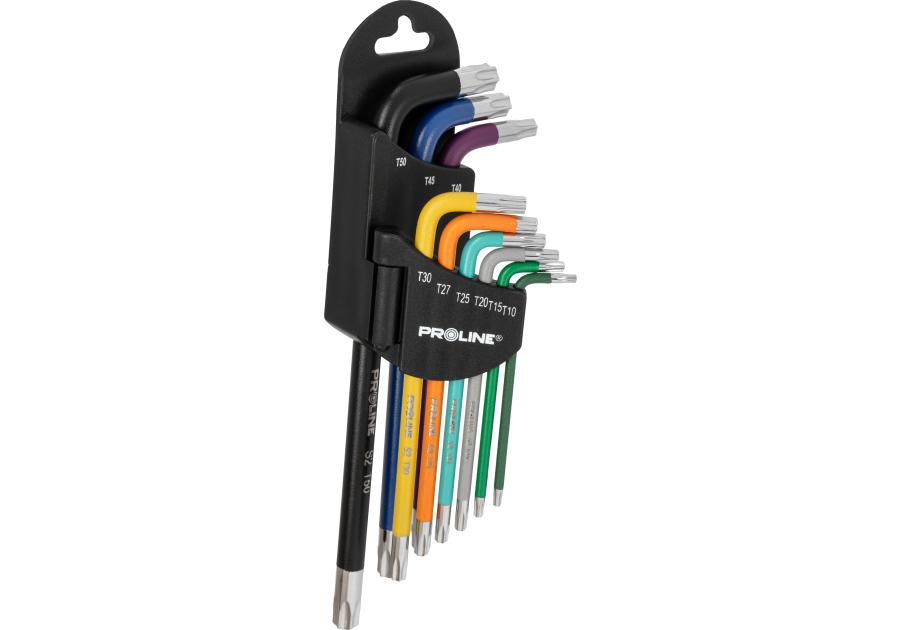 Zdjęcie: Klucze Torx długie kpl. 9 szt. t10-t50, S2, PROLINE