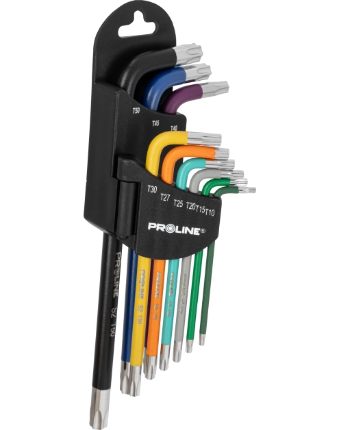 Zdjęcie: Klucze Torx długie kpl. 9 szt. t10-t50, S2, PROLINE