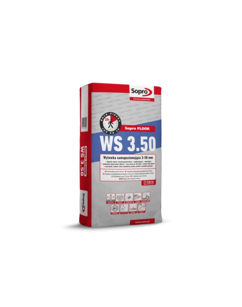 Zdjęcie: Wylewka samopoziomująca 3-50 mm Floor WS 3.50 25 kg SOPRO