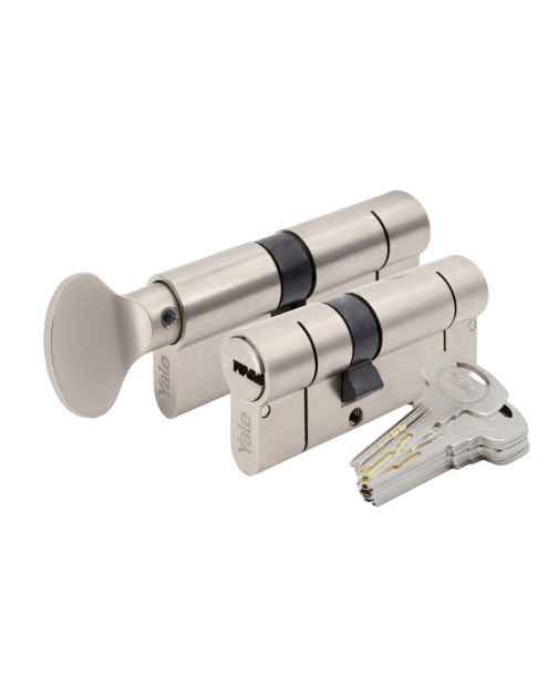 Zdjęcie: Komplet wkładek 2100 50/40 + 50/40G satyna YALE