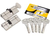 Zdjęcie: Komplet wkładek 2100 50/40 + 50/40G satyna YALE