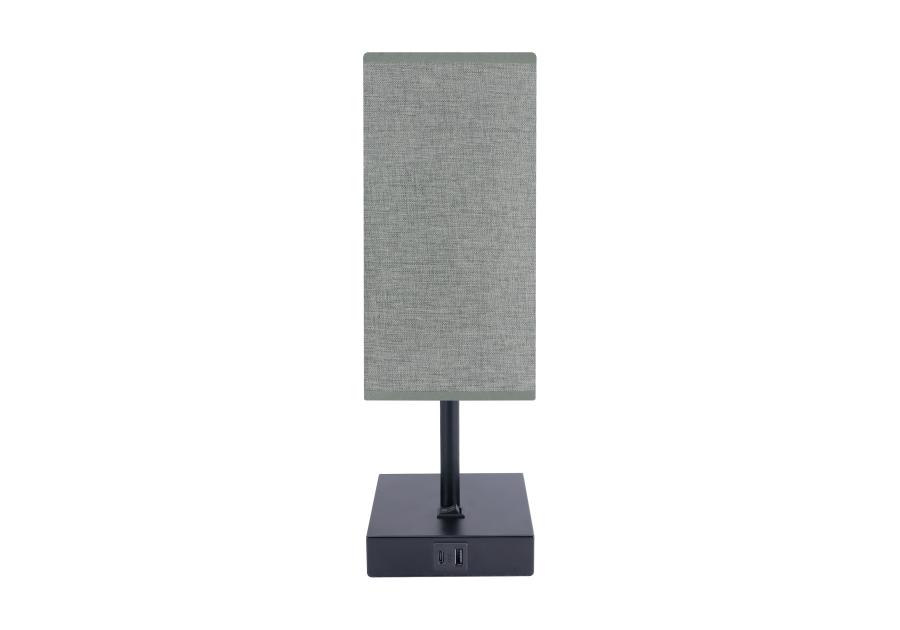 Zdjęcie: Lampka stołowa Santi E14 kolor ciemnoszary/czarny max 40 W STRUHM