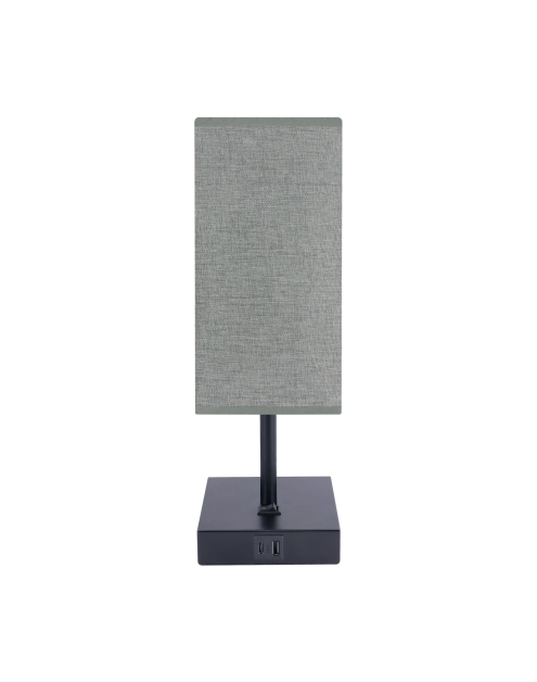 Zdjęcie: Lampka stołowa Santi E14 kolor ciemnoszary/czarny max 40 W STRUHM