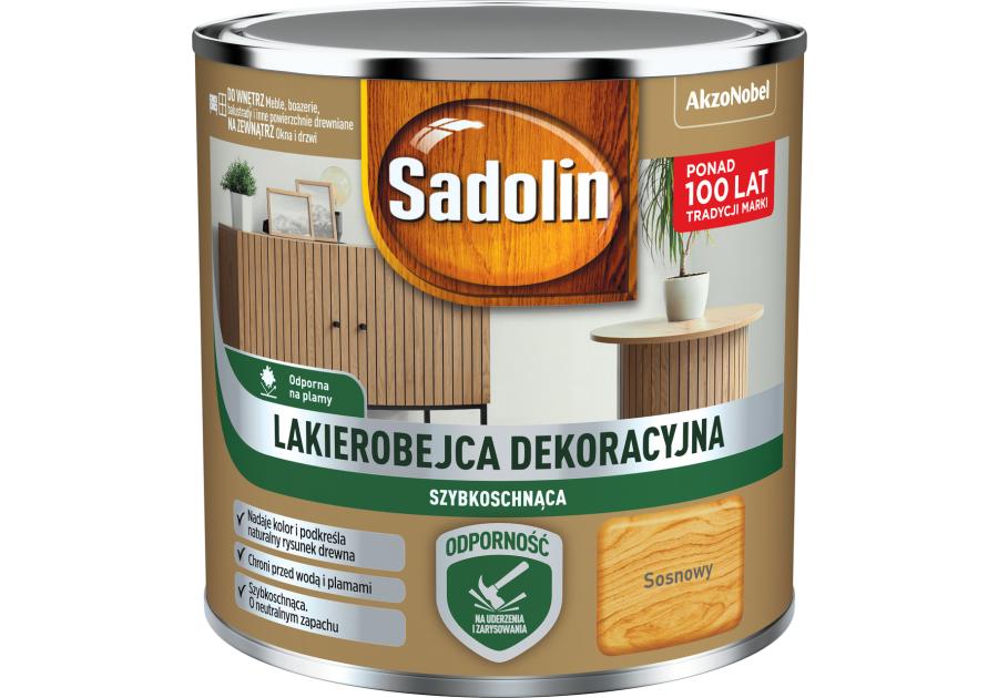 Zdjęcie: Lakierobejca dekoracyjna Sosnowy 0,2 L SADOLIN