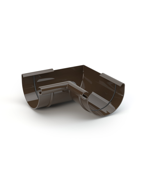 Zdjęcie: Narożnik rynnowy wewnetrzny 150 mm ciemny brąz GAMRAT