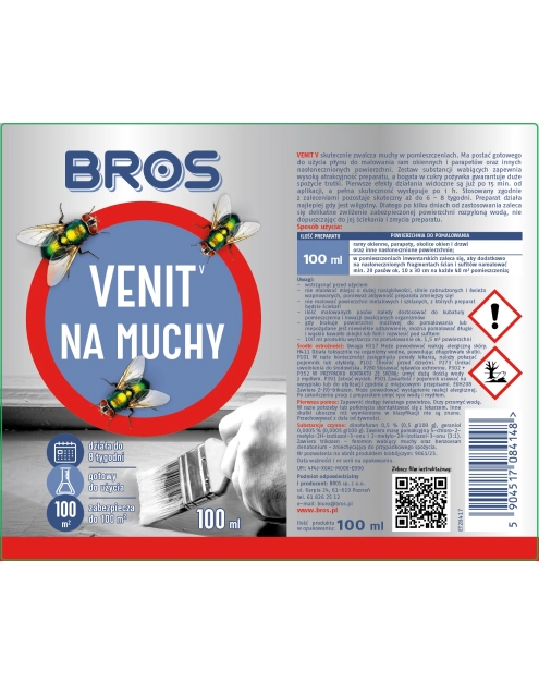 Zdjęcie: Preparat na muchy Venit 100 ml BROS