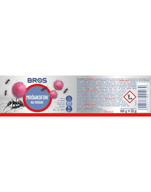 Zdjęcie: Środek na mrówki 60 g Mrówkofon BROS