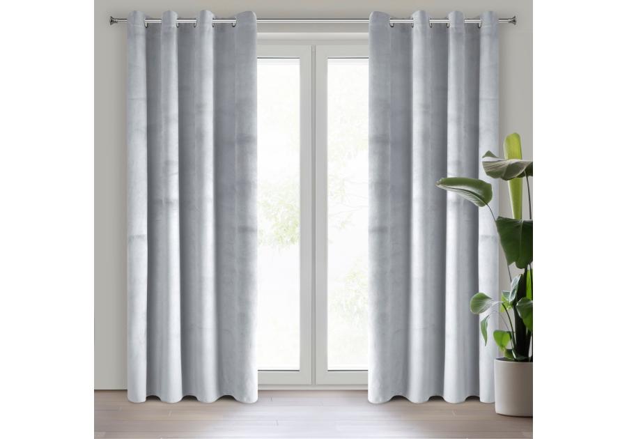 Zdjęcie: Zasłona gotowa Pierre 140x250 cm jasnoszary EUROFIRANY