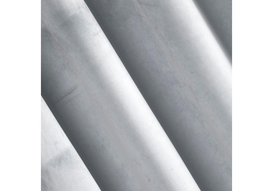 Zdjęcie: Zasłona Pierre 140x250 cm jasnosrebrna na przelotkach EUROFIRANY