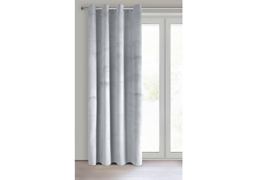 Zdjęcie: Zasłona gotowa Pierre 140x250 cm jasnoszary EUROFIRANY