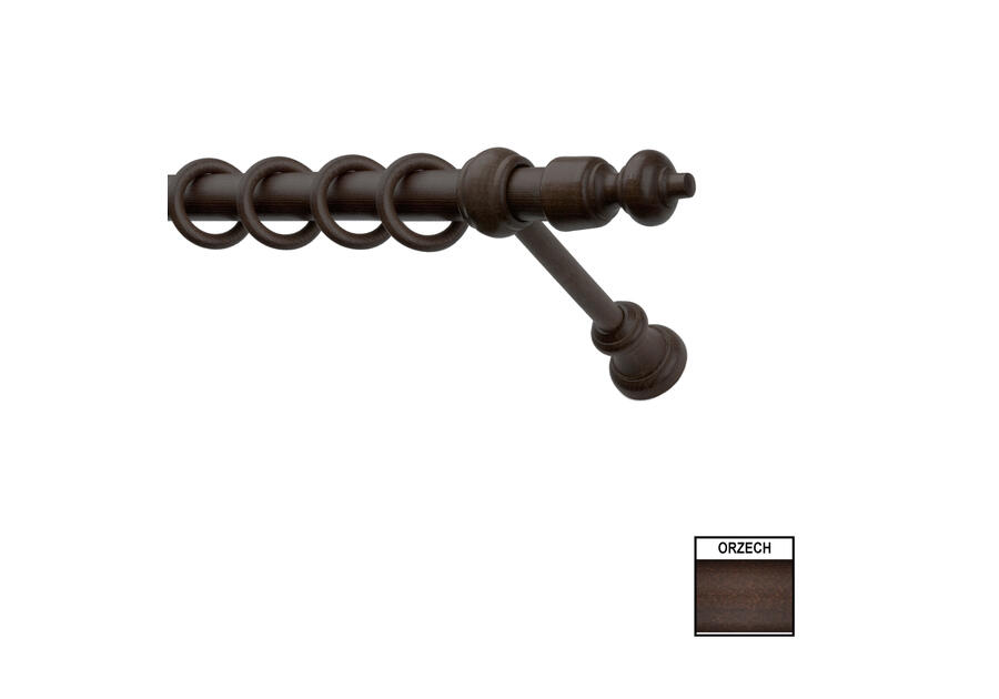 Zdjęcie: Karnisz pojedynczy Hermes 380 cm orzech KARWEL