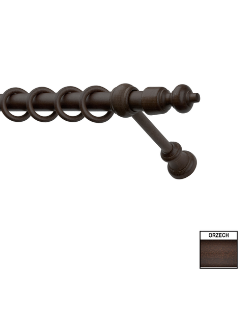 Zdjęcie: Karnisz pojedynczy Hermes 380 cm orzech KARWEL