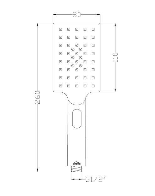 Zdjęcie: Słuchawka natryskowa 3F Nyks chrom INVENA