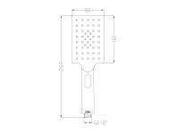 Zdjęcie: Słuchawka natryskowa 3F Nyks chrom INVENA