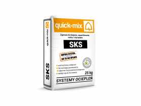 Zaprawa do klejenia, szpachlowania wełny i styropianu SKS szara 25 kg QUICK-MIX