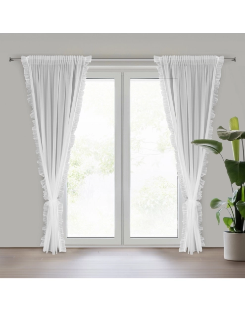 Zdjęcie: Firana gotowa Kathy na taśmie 140 x 270 cm biały EUROFIRANY