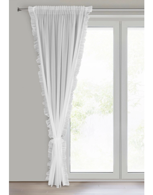 Zdjęcie: Firana gotowa Kathy na taśmie 140 x 270 cm biały EUROFIRANY