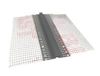 Zdjęcie: Listwa PVC dylatacyjna, podtynkowa z siatką BP15 EXT L300 szary ciemny BELLA PLAST