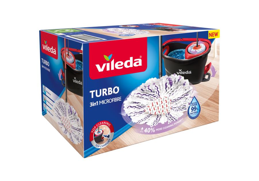 Zdjęcie: Mop obrotowy Turbo 3w1 microfibre VILEDA