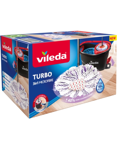 Zdjęcie: Mop obrotowy Turbo 3w1 microfibre VILEDA