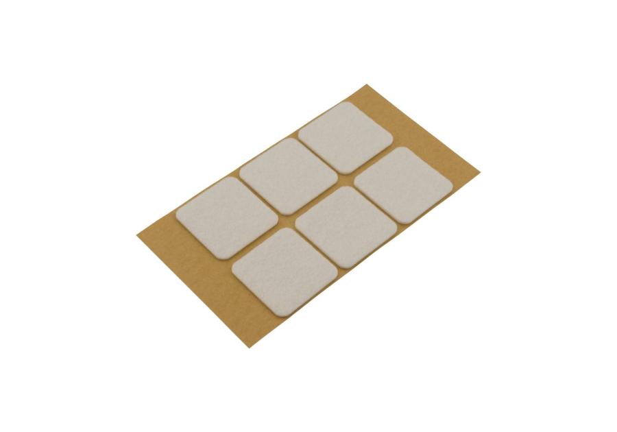 Zdjęcie: Podkładki filcowe samoprzylepne białe 40x40 mm METRO