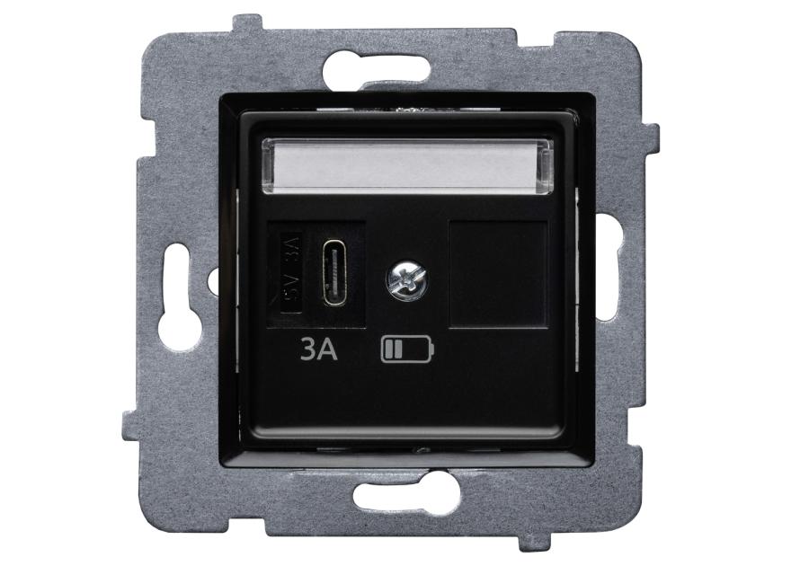 Zdjęcie: Ładowarka ścienna Rosa USB C bez ramki POLMARK