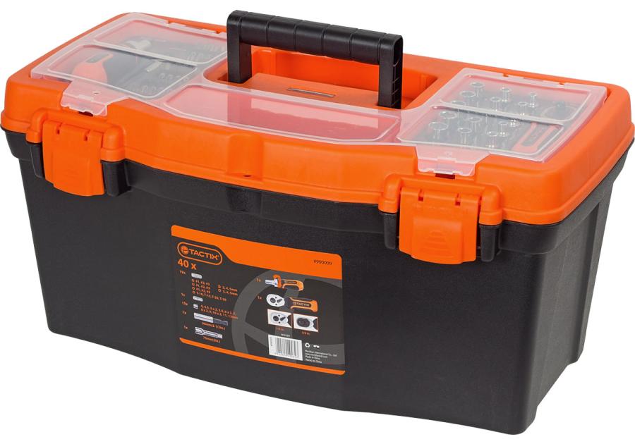 Zdjęcie: Skrzynka narzędziowa z zestawem narzędzi 40 szt. TACTIX