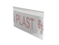 Zdjęcie: Listwa PVC zakończeniowa z siatką BP22 L200 6 mm biała BELLA PLAST