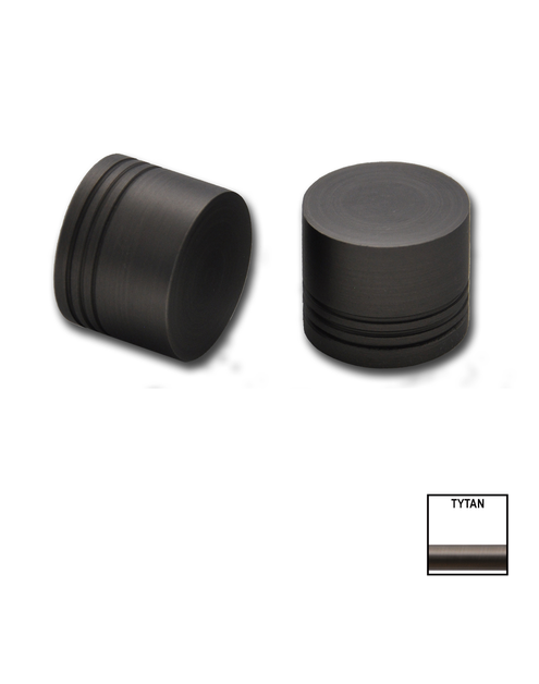 Zdjęcie: Końcówka karnisza Victoria fi 19 mm 2 szt zaślepka tytan KARWEL