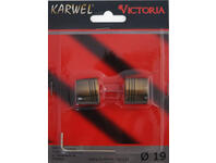 Zdjęcie: Końcówka karnisza Victoria fi 19 mm 2 szt zaślepka tytan KARWEL