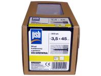 Zdjęcie: Wkręt fosfatowany do drewna 3,5x45 mm - 500 szt. SILA