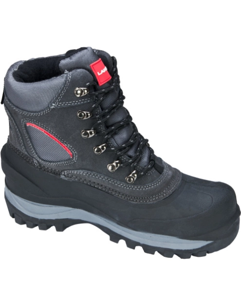 Zdjęcie: Śniegowce zamsz-oxford szaro-czerwone 46 LAHTI PRO