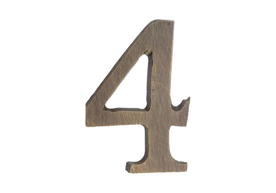 Zdjęcie: Cyfra 4 samoprzylepna patyna 50 mm METRO