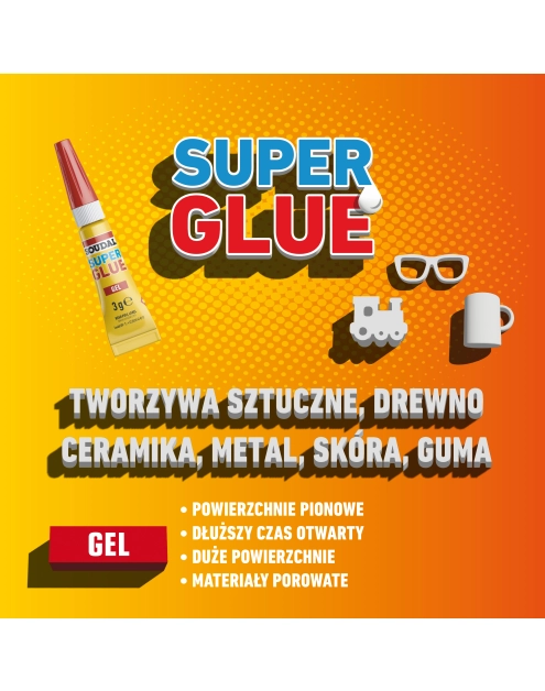 Zdjęcie: Klej sekundowy Super Glue gel control 3 g SOUDAL