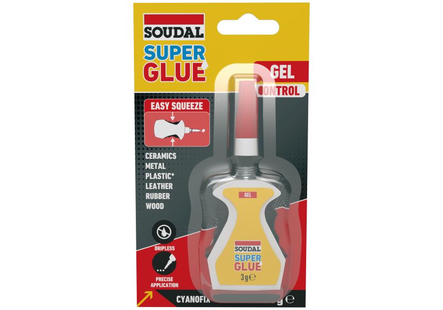 Zdjęcie: Klej sekundowy Super Glue gel control 3 g SOUDAL