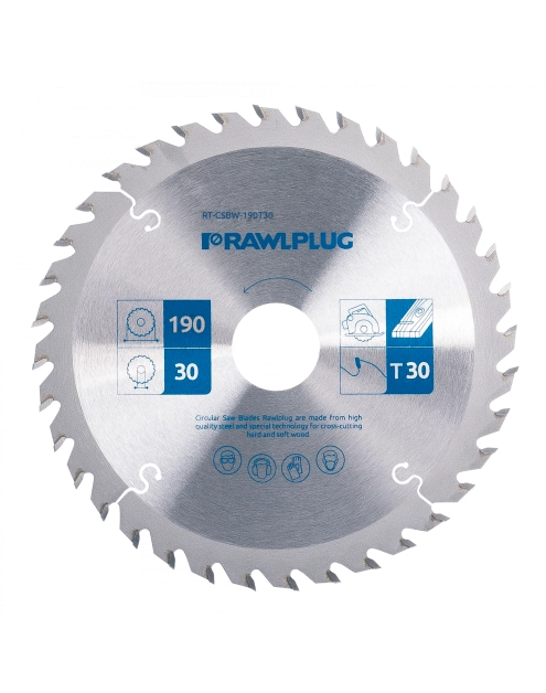 Zdjęcie: Piła tarczowe do drewna 250 mm 30/20/16x24z - blister - RAWLPLUG