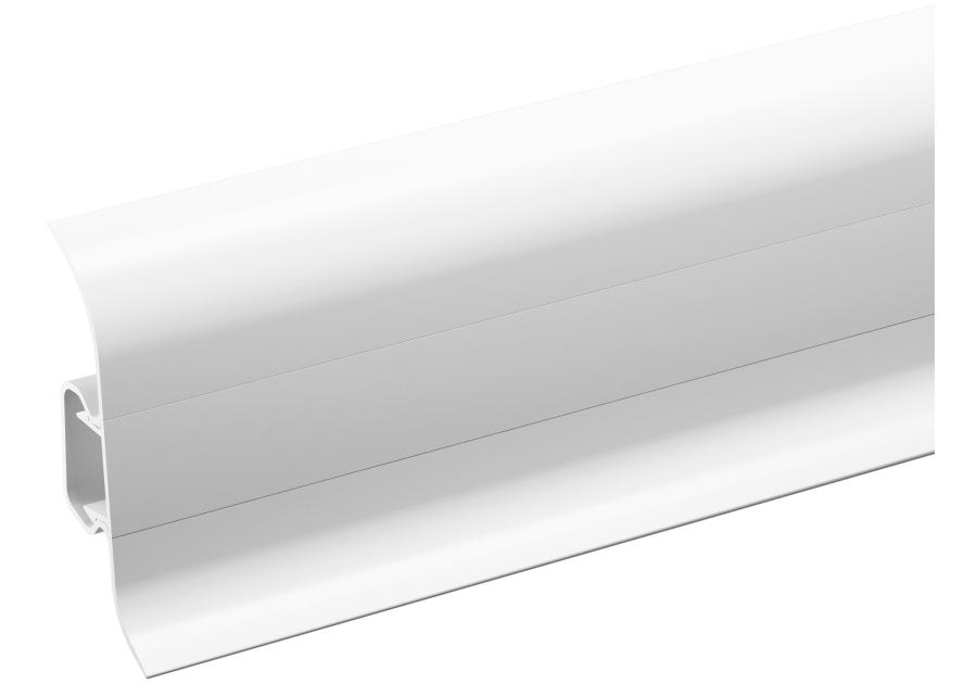 Zdjęcie: Listwa przypodłogowa PVC Premium Classic 22x59 mm; 2,20 m Biały RAL 9003 Mat CEZAR
