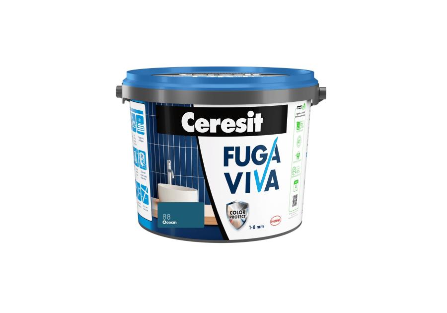 Zdjęcie: Fuga Viva elastyczna cementowa 1-8 mm ocean 2 kg CERESIT