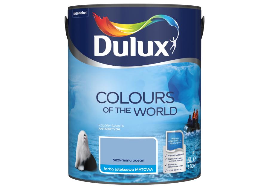Zdjęcie: Farba do wnętrz Kolory Świata 5 L bezkresny ocean DULUX