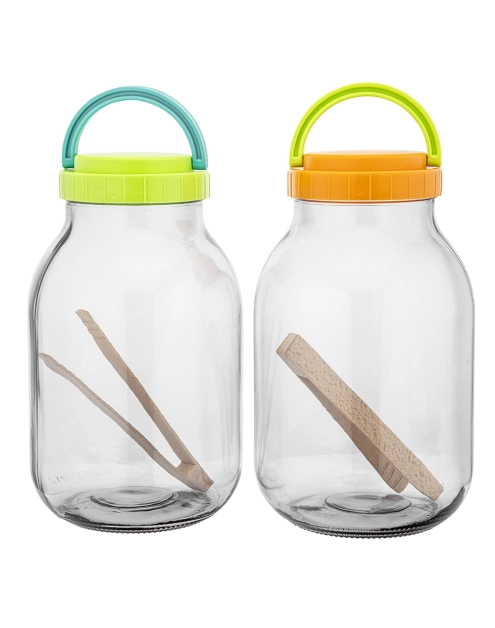 Zdjęcie: Słoik 3000 ml + zakrętka plastikowa fi 100 + szczypce drewniane SEZON