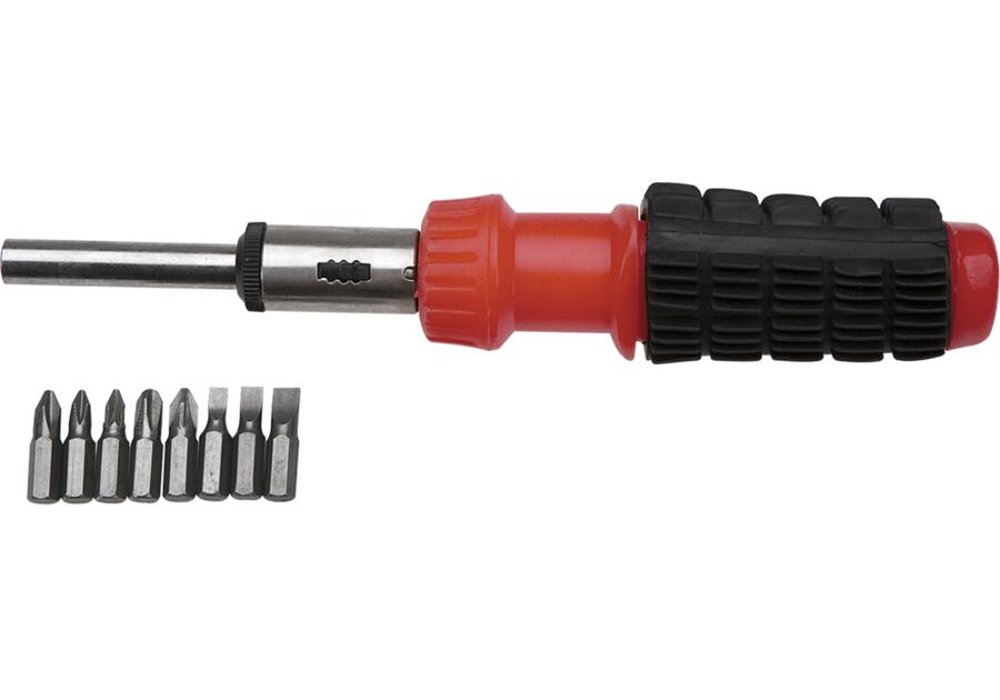 Końcówki wkrętakowe z uchwytem, zestaw 9 sztuk TOP TOOLS